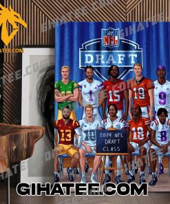 2024 NFL Draft Class Poster Canvas With New Design