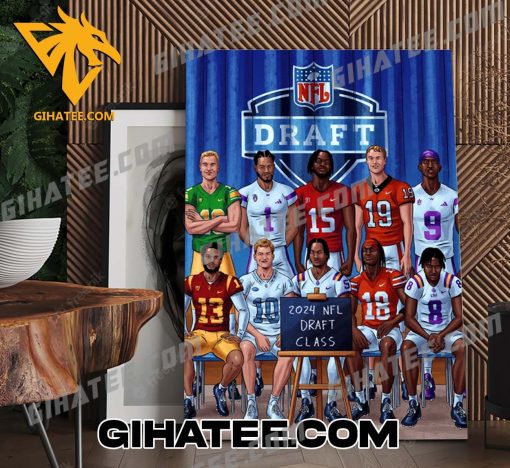 2024 NFL Draft Class Poster Canvas With New Design