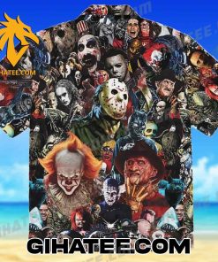 All Characters Horror Halloween Hawaiian Shirt