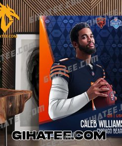 Caleb Williams Chicago Bears NFL Poster Canvas