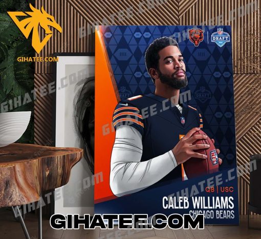 Caleb Williams Chicago Bears NFL Poster Canvas