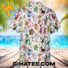 Characters Disney Hawaiian Shirt And Beach Shorts With Retro Style