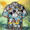 Characters Disney Mickey Mouse Hawaiian Shirt And Shorts