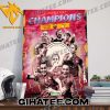 Congratulations AS Roma Women Serie A Champions 2024 Poster Canvas