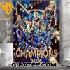 Congratulations Leicester City FC Champions 2024 Poster Canvas