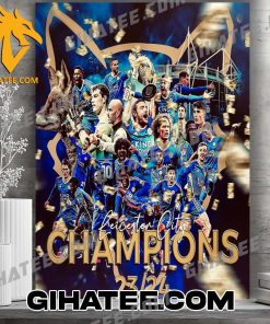 Congratulations Leicester City FC Champions 2024 Poster Canvas