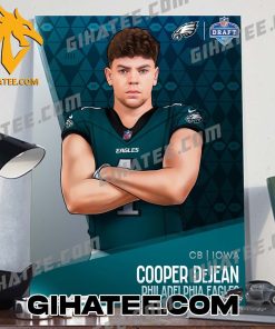 Cooper Dejean Philadelphia Eagles 2024 NFL Draft Poster Canvas