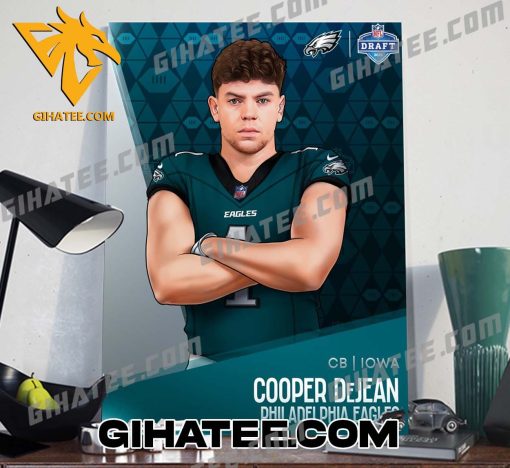 Cooper Dejean Philadelphia Eagles 2024 NFL Draft Poster Canvas