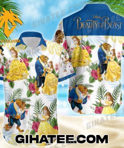 Disney Beauty and The Beast Movie Hawaiian Shirt And Beach Shorts