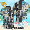 Disney Mickey Mouse Surfing Raiders Hawaiian Shirt Shorts