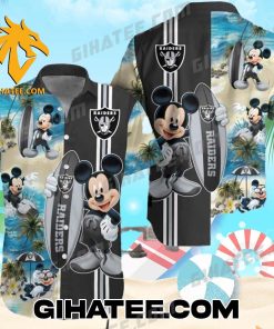 Disney Mickey Mouse Surfing Raiders Hawaiian Shirt Shorts