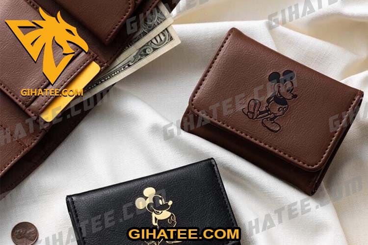 Disney leather wallet Gifts for Disney lovers Male