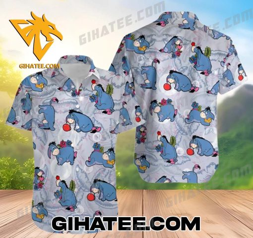 Eeyore Donkey Floral Disney Hawaiian Shirt And Beach Shorts Gift For Fans