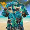 French Bulldog Pattern Tropical Forest Hawaiian Shirt Sets