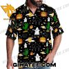 Funny Halloween Icons Pattern Hawaiian Shirt And Shorts