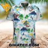 Godzilla Aloha Windsurfing And Swimming Hawaiian Shirt Shorts