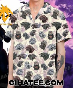 Godzilla Head Collection Hawaiian Shirts And Shorts Matching