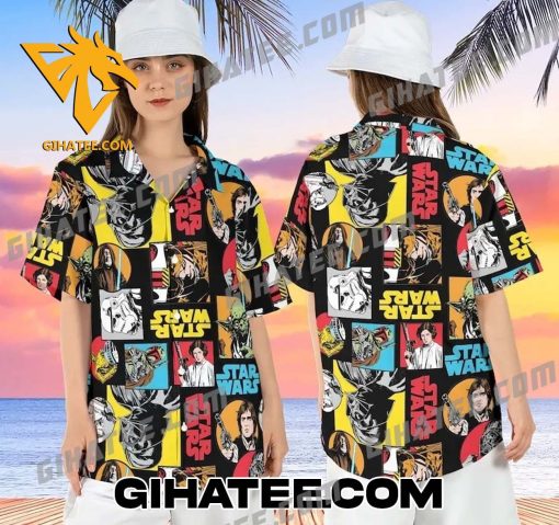 Happy Star Wars Day Comic Style Hawaiian Shirt And Shorts