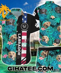 Labrador Tropical Forest Dog Hawaiian Shirt Sets Gift For Lover Dog