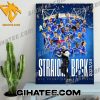 Leicester City FC Straight Back Up 2024 EFL Championship Winners Poster Canvas