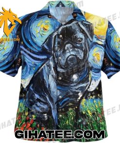 Limited Edition Pug Dog Night Sky Art Hawaiian Shirt Sets