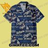 Los Angeles Dodgers Logo Pattern Hawaiian Shirt and Shorts