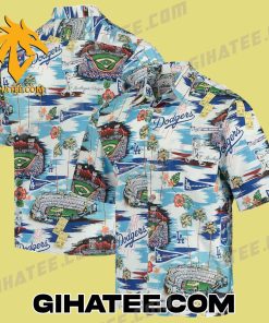 Los Angeles Dodgers Reyn Spooner Scenic Dodgers Hawaiian Shirt and Shorts