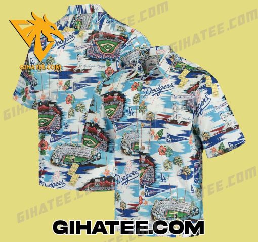 Los Angeles Dodgers Reyn Spooner Scenic Dodgers Hawaiian Shirt and Shorts