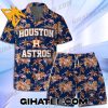 MLB Houston Astros Tropical Forest Flamingo Hawaiian Shirt And Beach Shorts