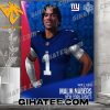 Malik Nabers New York Giants NFL Poster Canvas