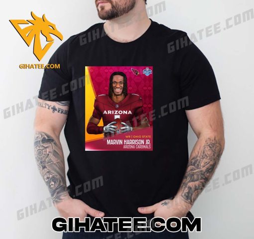 Marvin Harrison Jr Arizona Cardinals 2024 NFL Draft T-Shirt