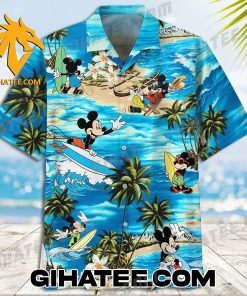 Mickey Mouse Sea Surfing Disney Hawaiian Shirt And Beach Shorts