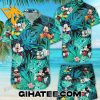 Mickey Mouse Tropical Forest Aloha Summer Hawaiian Shirt And Shorts Set