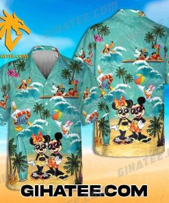 Minnie Mouse Mickey Mouse And Friends Summer Beach Hawaiian Shirt And Beach Shorts