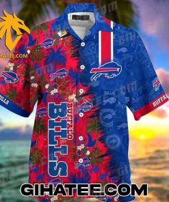 NFL Buffalo Bills Hawaiian Shirt And Shorts Beach With Summer Beach Tropical Forest