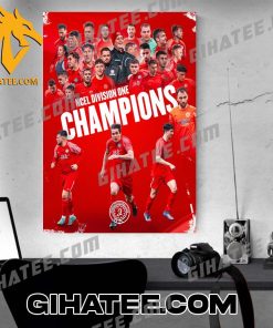 Parkgate Football NCEL Division One Champions 2024 Poster Canvas