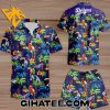 Parrot Tropical Forest Los Angeles Dodgers Hawaiian Shirt and Shorts