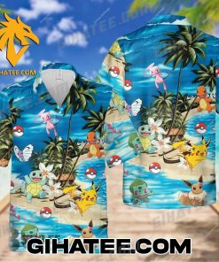 Pikachu And Friends Summer Beach Tropical Aloha Pokemons Hawaiian Shirt