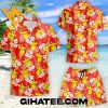 Pikachu Pattern Tropical Forest Flower Leaf Pokemon Hawaiian Shirts And Shorts Matching