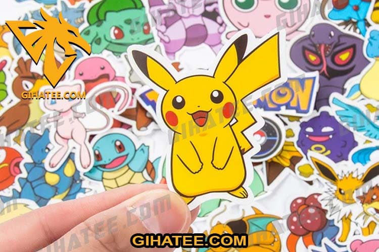 Pokemon stickers Pokemon gifts for kids