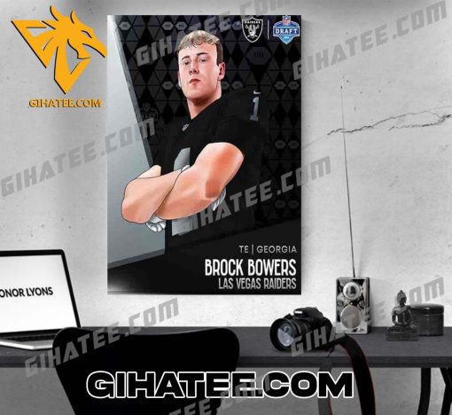 Quality 2024 NFL Draft Te Georgia Brock Bowers Las Vegas Raiders Poster Canvas