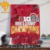 Quality Ohio State M Tennis Big Men’s Tennis Champions Poster Canvas