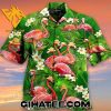 Quality Tropical Forest Flamingo Hawaiian Shirt And Shorts