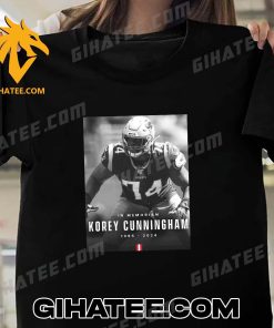 RIP Korey Cunningham New England Patriots 1995-2024 T-Shirt