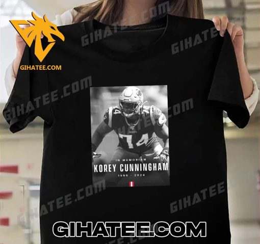 RIP Korey Cunningham New England Patriots 1995-2024 T-Shirt