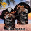 Skull Fire Harley Davidson Logo Hawaiian Shirt and Shorts Sets