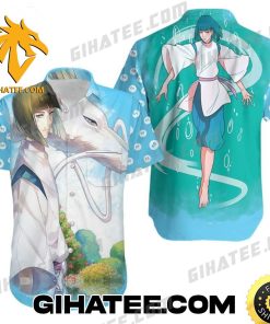 Spirited Away Nigihayami Kohaku Nushi Haku Wonderful For Studio Ghibli Anime Hawaiian Shirt Set