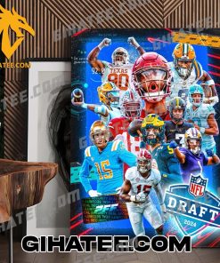 THE 2024 NFL DRAFT HAS BEGUN POSTER CANVAS