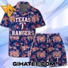 Texas Rangers MLB Tropical Flamingo Hawaiian Shirt And Shorts