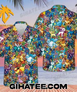The Meeting Of All Pokemon Hawaiian Shirts And Shorts Matching